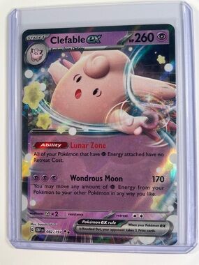 Pokemon Clefable ex Holographic — Pink & Purple Foil